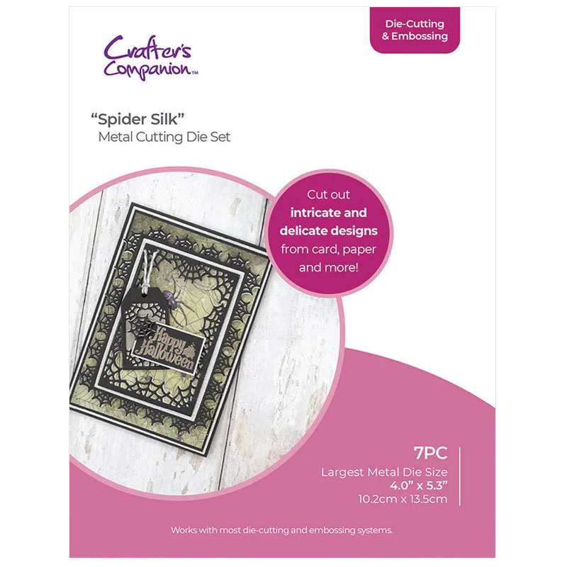 (image for) Crafters Companion Cutting Die, Halloween Frames - Spider Silk