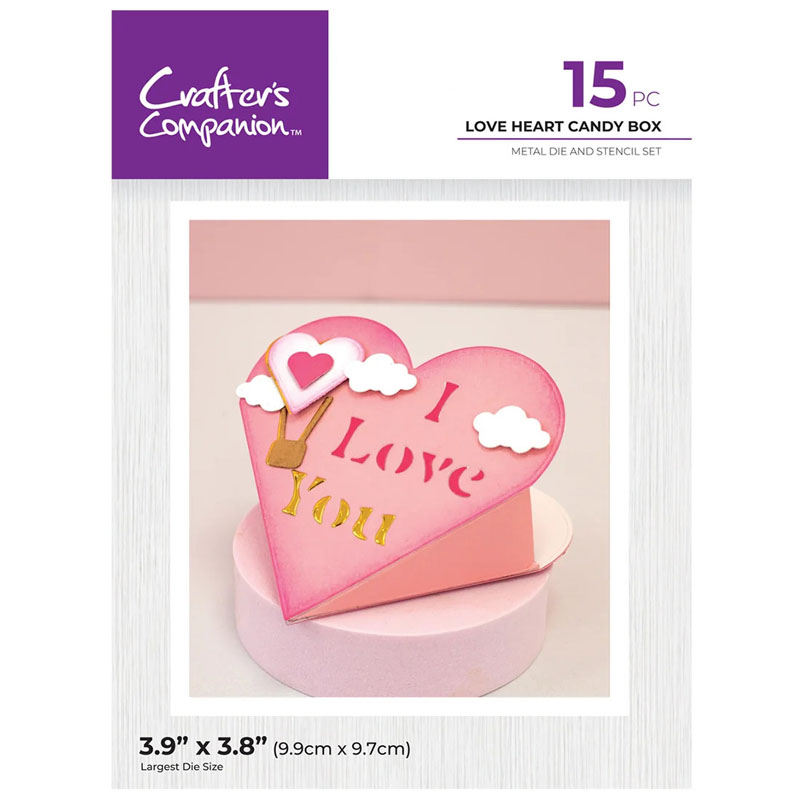 (image for) Crafters Companion Cutting Die, Love Heart Candy Box