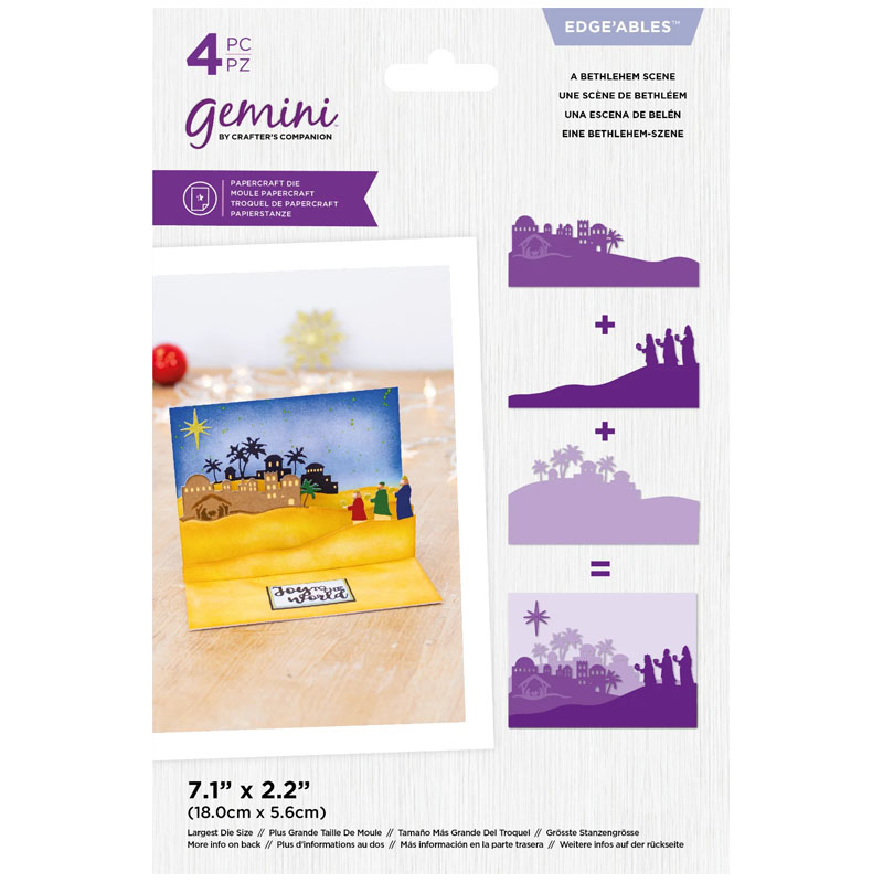 (image for) Gemini Cutting Die, Edge'ables - Create A Scene - A Bethlehem Scene