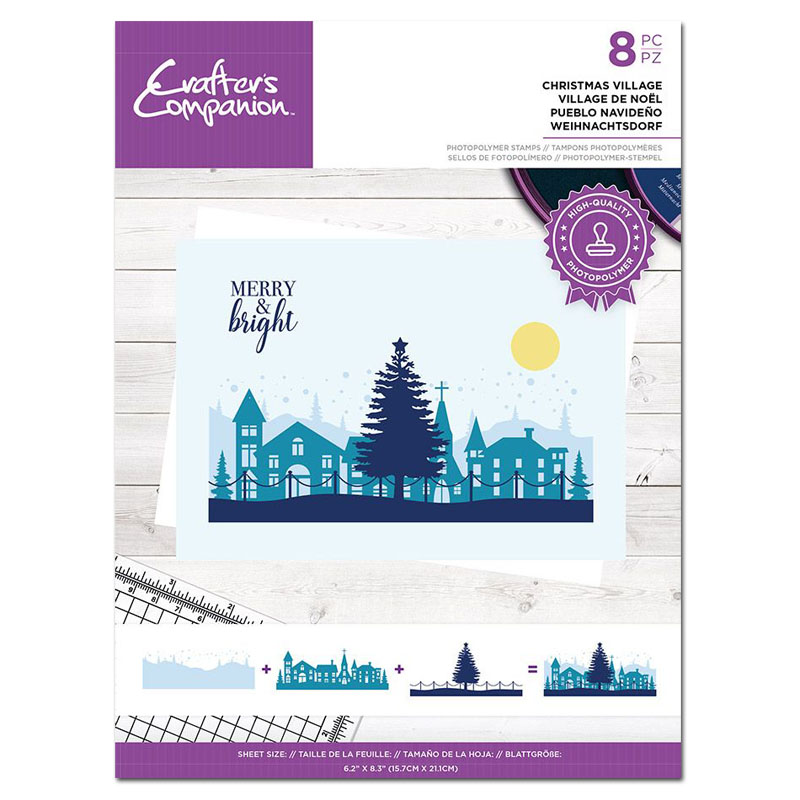 Crafters Companion Stamp Set, Layering Scenes - Christmas Village