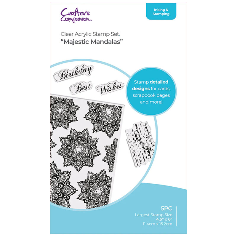 (image for) Crafters Companion Stamp Set, Duet - Majestic Mandalas