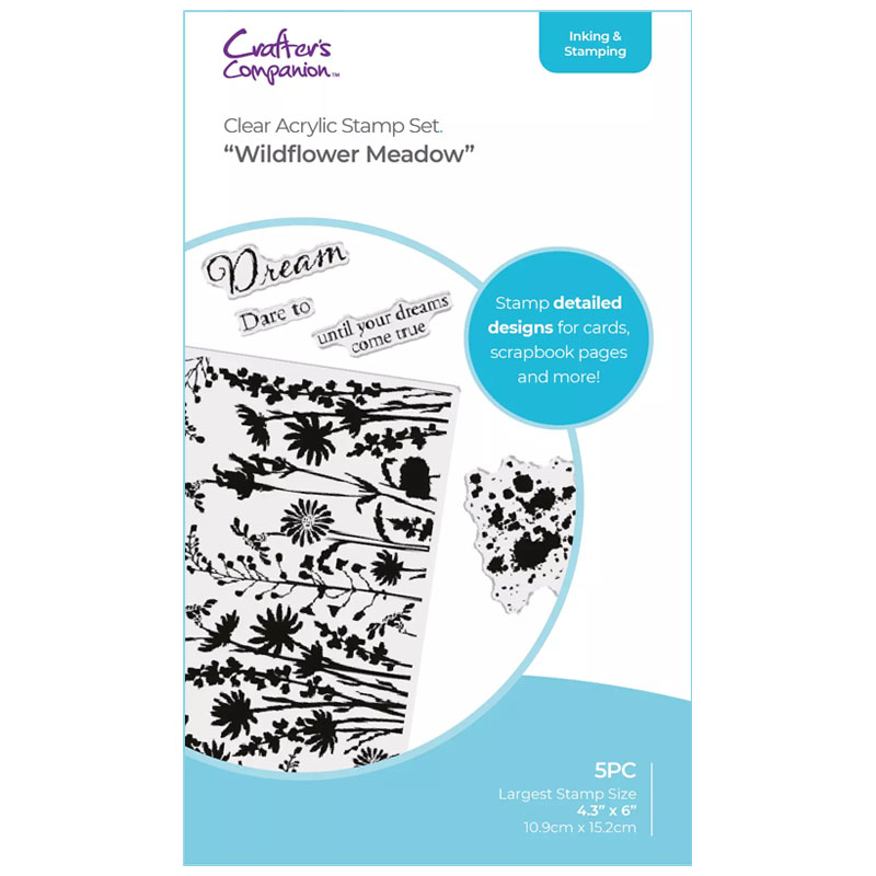 (image for) Crafters Companion Stamp Set, Duet - Wildflower Meadow