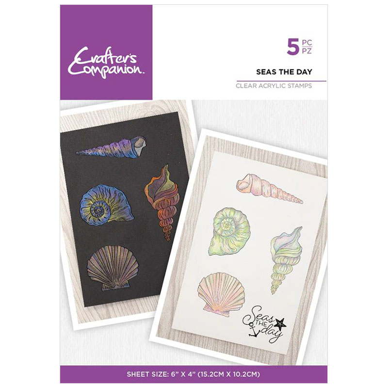 (image for) Crafters Companion Stamp Set, Watercolour - Seas The Day