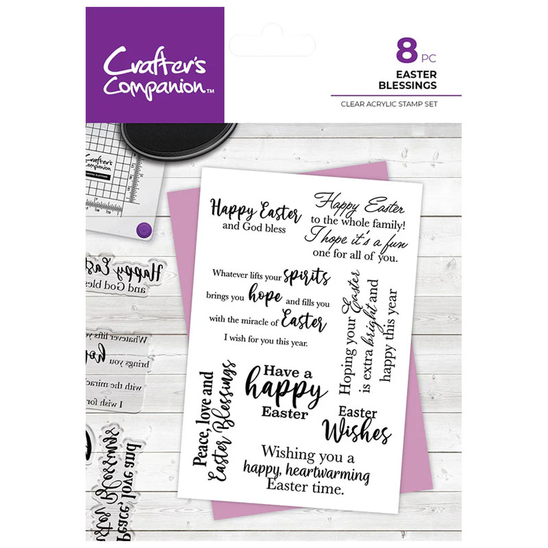 (image for) Crafters Companion Stamp Set, Sentiments - Easter Blessings