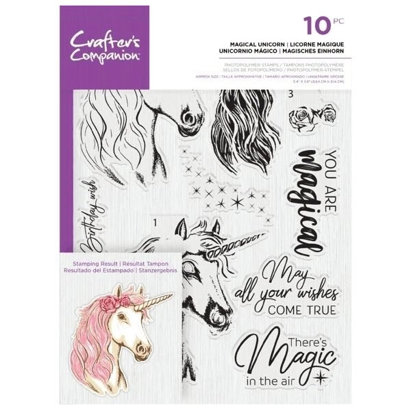 (image for) Crafters Companion Stamp Set, Magical Unicorn