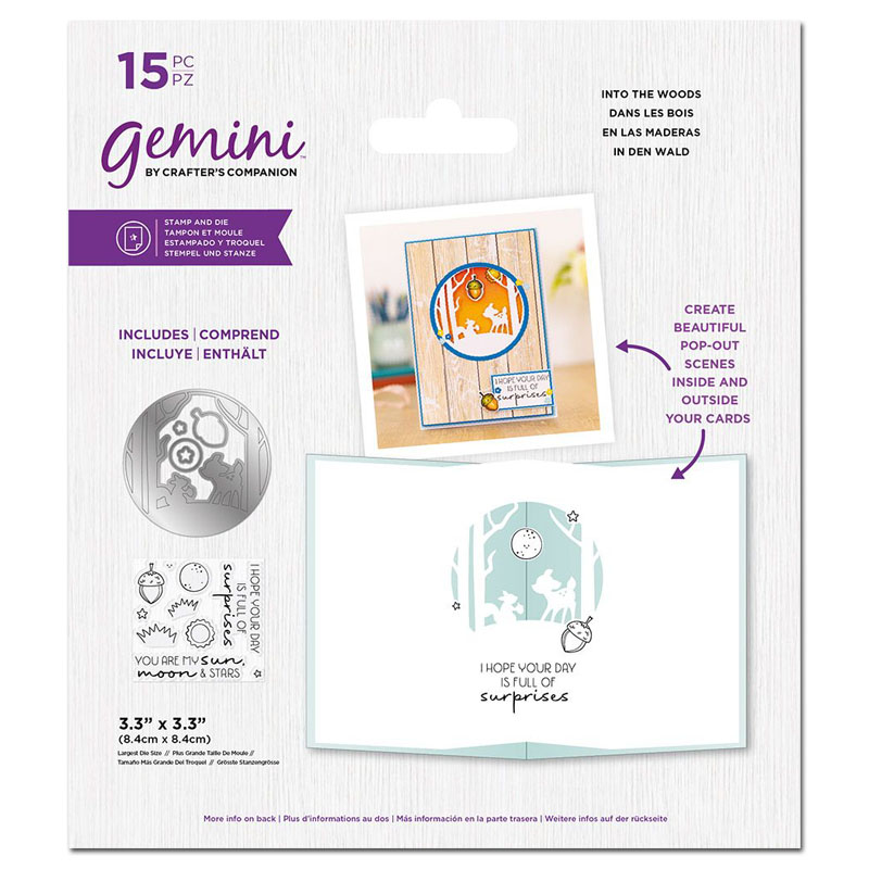 (image for) Gemini Cutting Die & Stamp Set, Pop-Out Scene - Into The Woods
