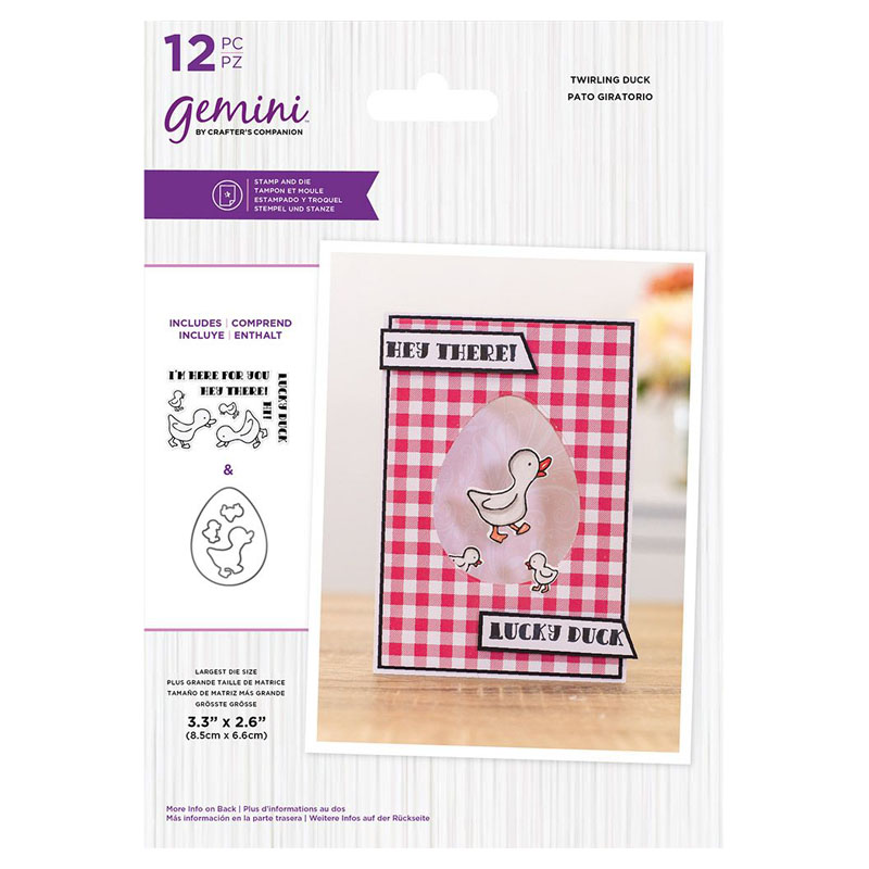 (image for) Gemini Cutting Die & Stamp Set, Twirling Characters - Duck