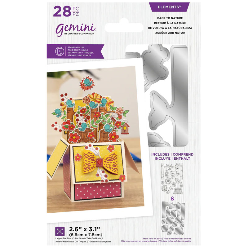(image for) Gemini Cutting Die & Stamp Set - Back To Nature