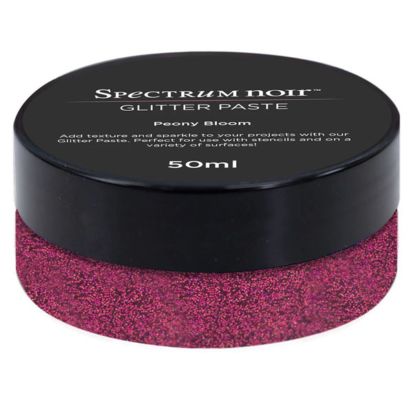 (image for) Spectrum Noir Glitter Paste (50ml) - Peony Bloom