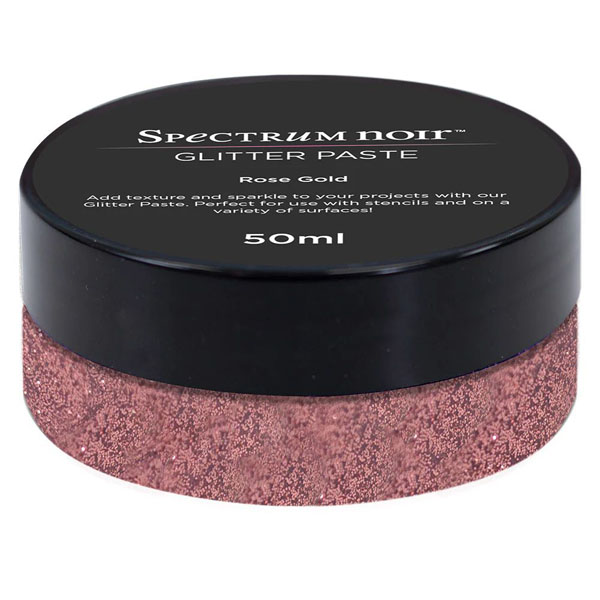 (image for) Spectrum Noir Glitter Paste (50ml) - Rose Gold