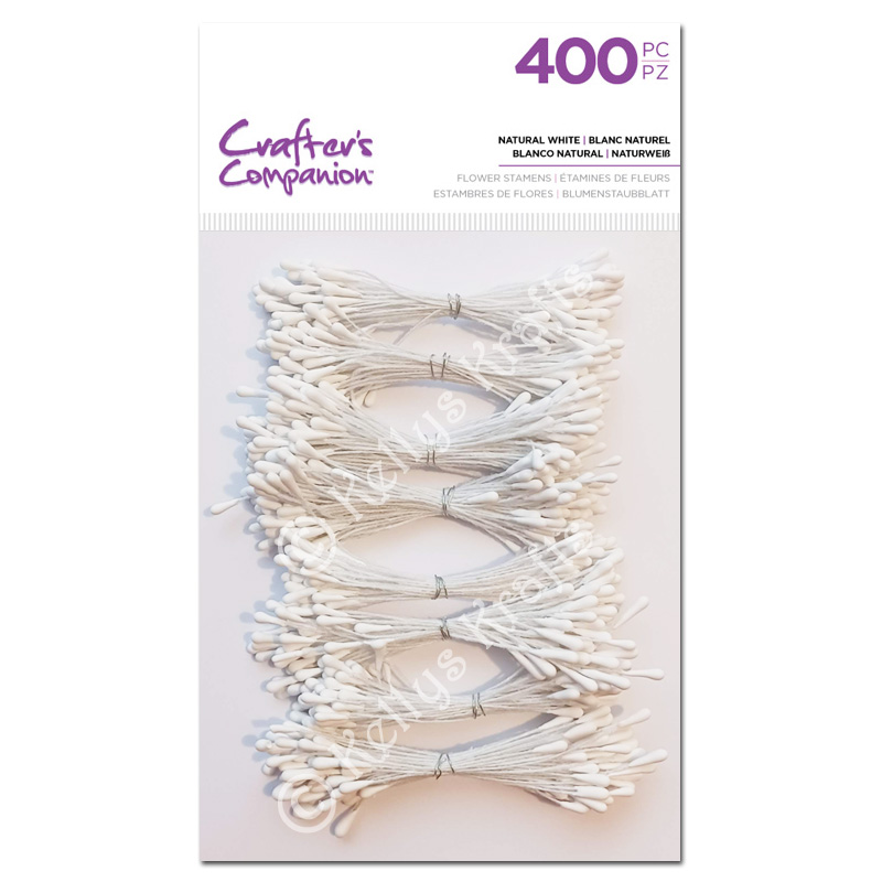 Flower Stamens, Crafters Companion - Natural White (400 pieces)
