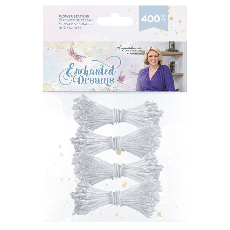 Flower Stamens, Enchanted Dreams - White (400 pieces)