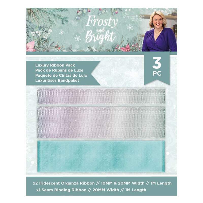 Luxury Ribbon Pack, Frosty & Bright (3 pieces)