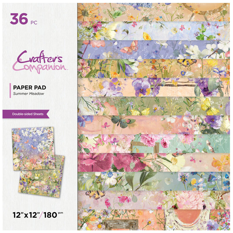 (image for) Crafters Companion 12"x12" Paper Pad - Summer Meadow