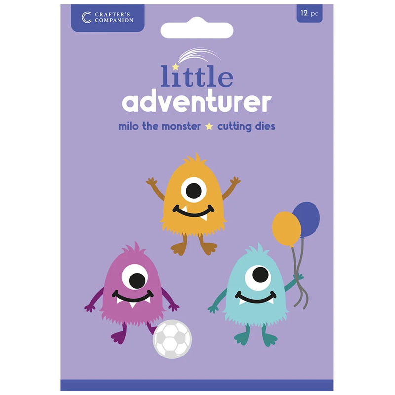 Crafters Companion Cutting Die, Little Adventurer - Milo The Monster (image for) Crafters Companion Cutting Die, Little Adventurer - Milo The Monster