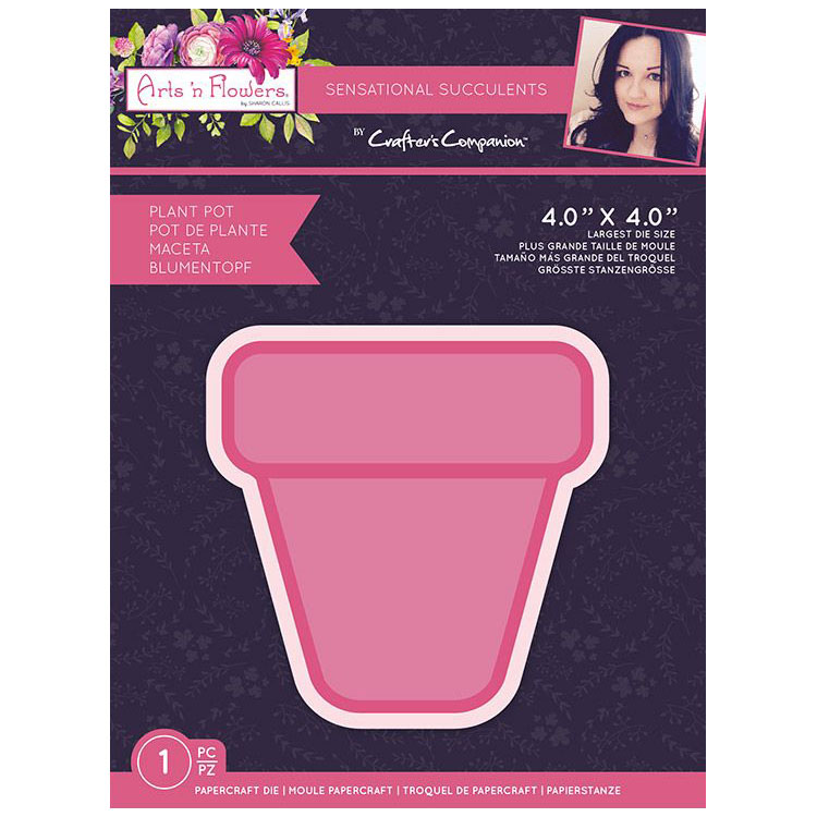 (image for) Arts 'n Flowers Cutting Die, Sensational Succulents - Plant Pot