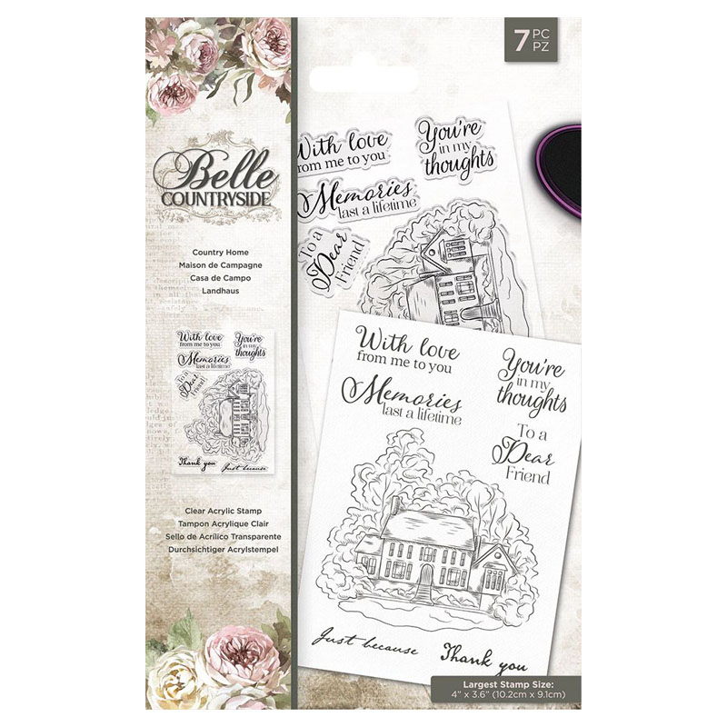 Crafters Companion Stamp Set, Belle Countryside - Country Home
