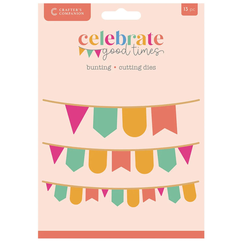(image for) Crafters Companion Cutting Die, Celebrate Good Times - Bunting