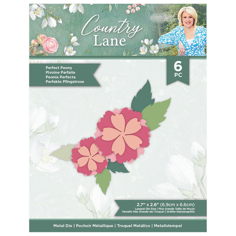 (image for) Sara Signature Cutting Die, Country Lane - Perfect Peony