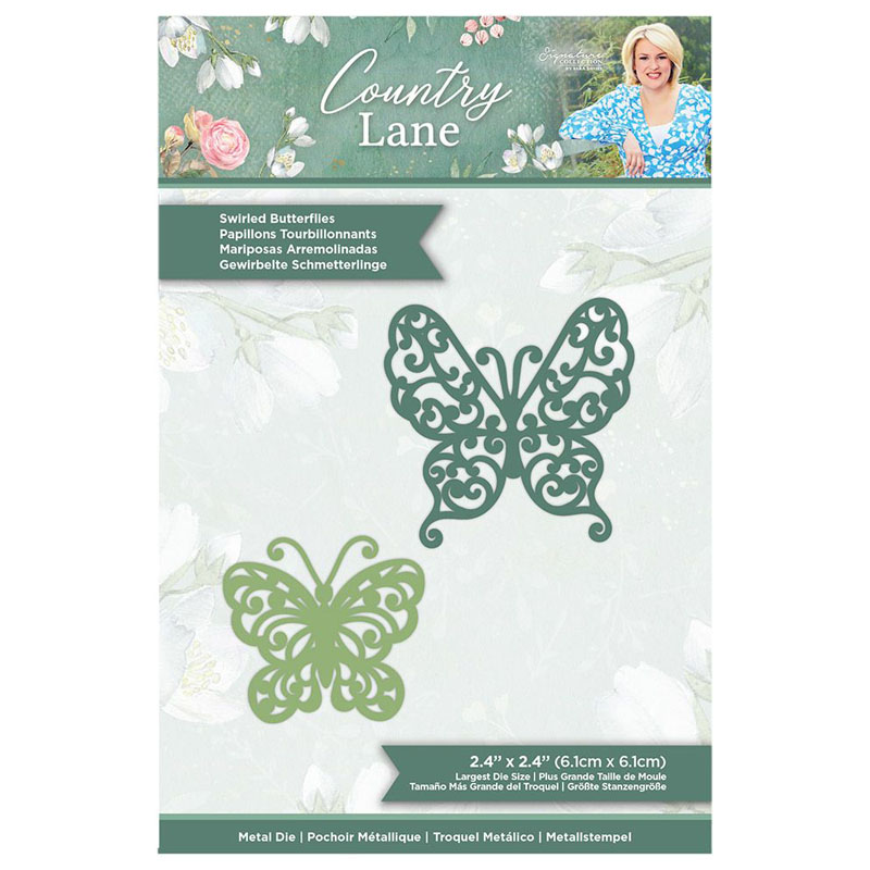 (image for) Sara Signature Cutting Die, Country Lane - Swirled Butterflies