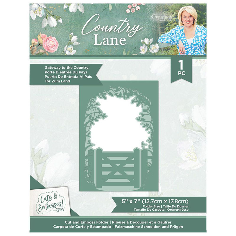 (image for) Sara Signature Cut & Emboss Folder, Country Lane - Gateway to the Country
