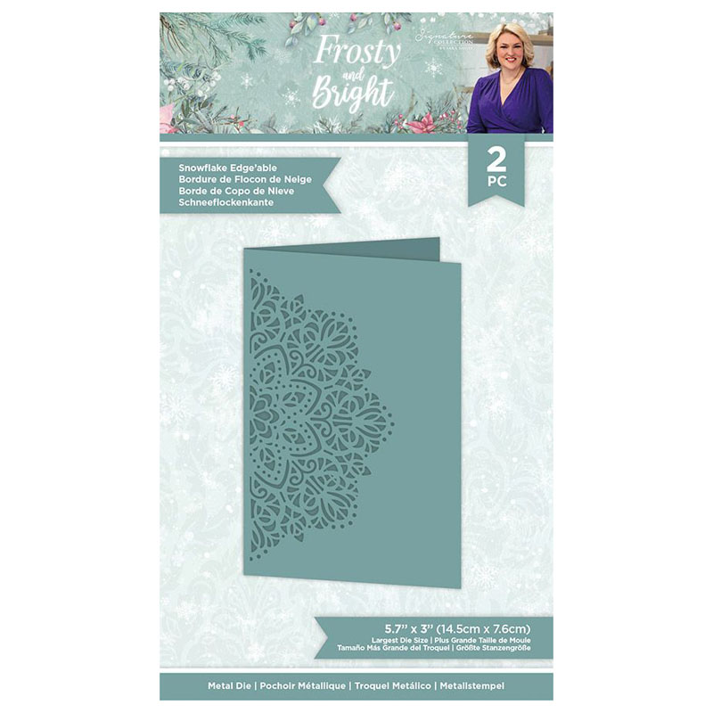 Sara Signature Cutting Die, Frosty & Bright - Snowflake Edge'able