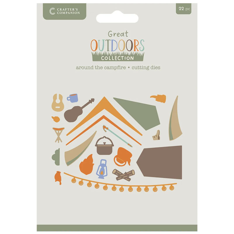 (image for) Crafters Companion Cutting Die, The Great Outdoors - Around The Campfire