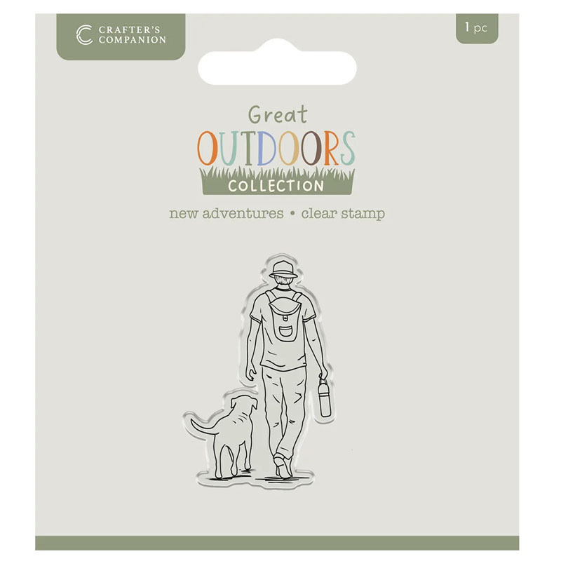 (image for) Crafters Companion Stamp Set, The Great Outdoors - New Adventures