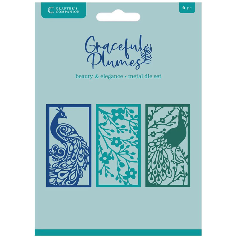(image for) Crafters Companion Cutting Die, Graceful Plumes - Beauty & Elegance
