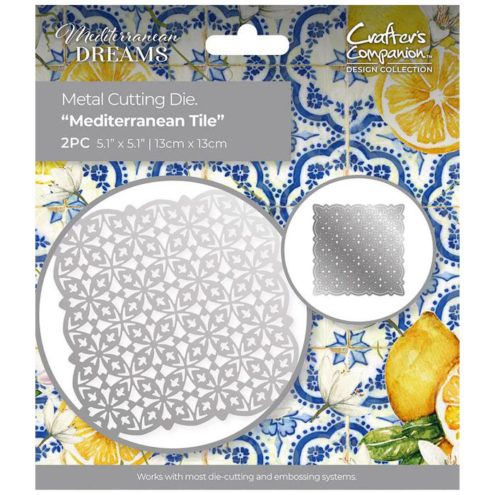 (image for) Crafters Companion Cutting Die, Mediterranean Dreams - Mediterranean Tile