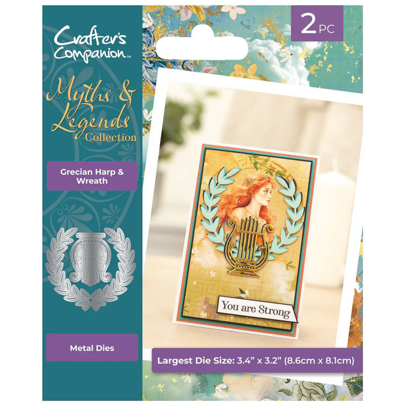 (image for) Crafters Companion Cutting Die, Myths & Legends - Grecian Harp & Wreath