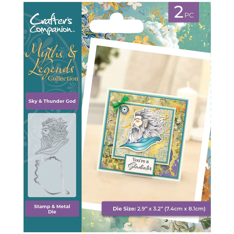 (image for) Crafters Companion Die & Stamp Set, Myths & Legends - Sky & Thunder God