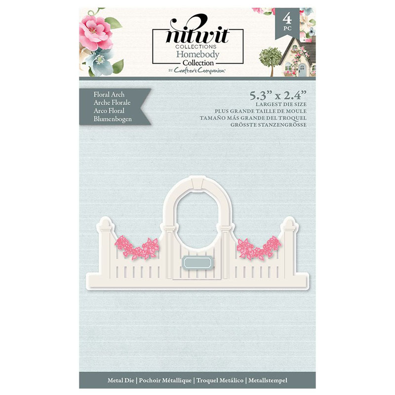 (image for) Nitwit Cutting Die, Homebody - Floral Arch