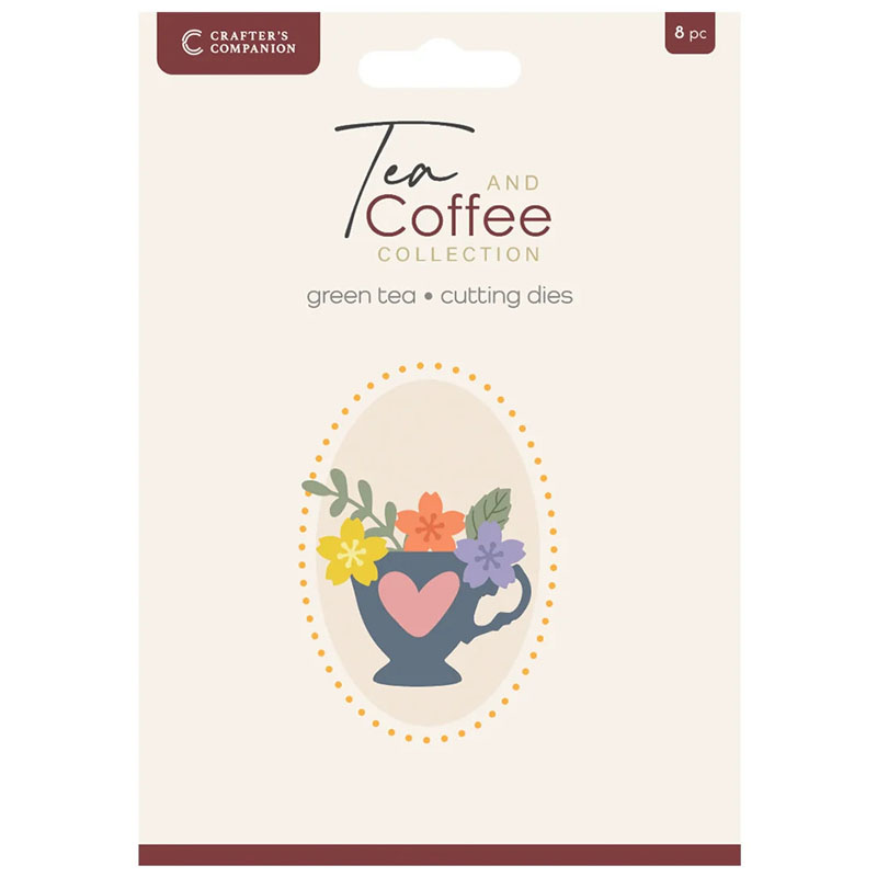 (image for) Crafters Companion Cutting Die, Tea & Coffee - Green Tea
