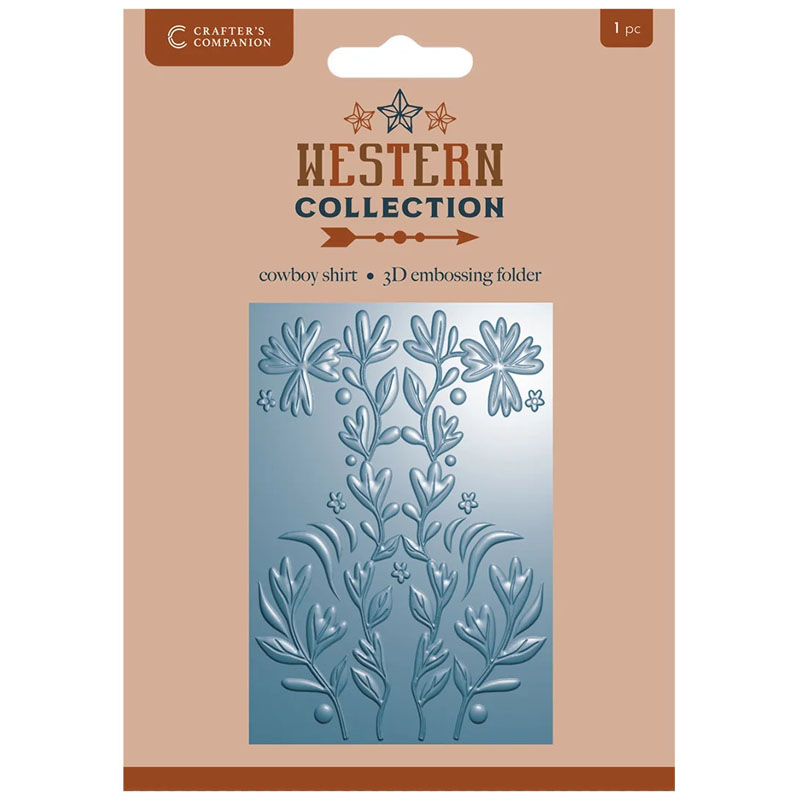 Crafters Companion Embossing Folder 6"x4", Western - Cowboy Shirt (image for) Crafters Companion Embossing Folder 6"x4", Western - Cowboy Shirt