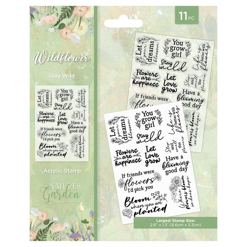 (image for) Nature's Garden Stamp Set, Wildflowers - Stay Wild