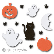Mixed Bundle of Halloween Die Cut Shapes (12 Pieces)