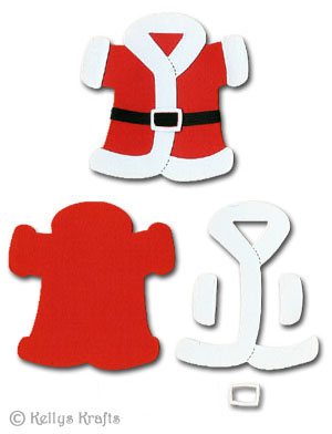 Santa Jacket / Outfit Crafting Toppers (Makes 2)