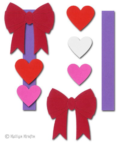 Romantic Hearts + Bow Toppers Crafting Kit