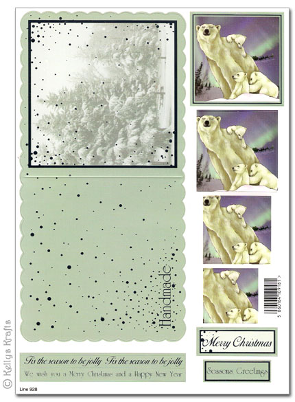 Concept Card - Christmas Polar Bears (928)