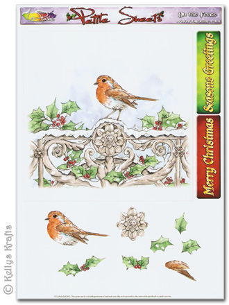 Decoupage A5 Petite Sheet - On The Fence - Click Image to Close
