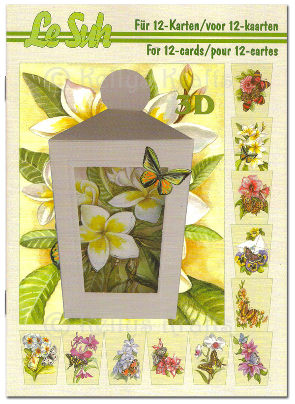 A5 Decoupage Booklet, 12 Pages - Butterflies & Flowers (345616)