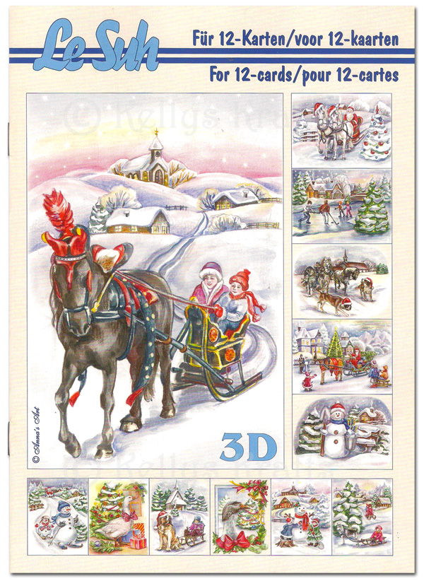 A5 Decoupage Booklet, 12 Pages - Christmas Theme (345620)