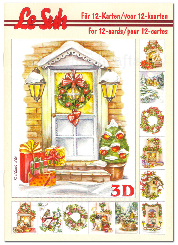A5 Decoupage Booklet, 12 Pages - Christmas Theme (345621)