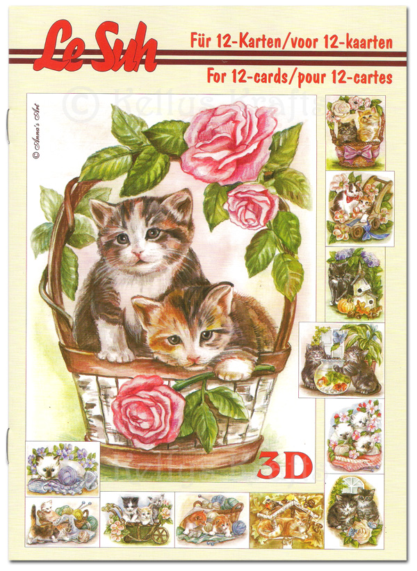 A5 Decoupage Booklet, 12 Pages - Cats (345625)