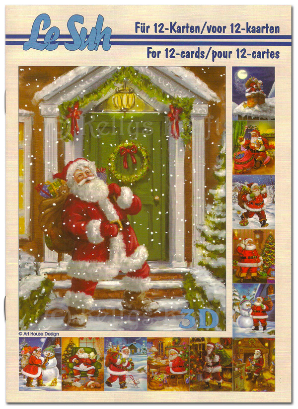 A5 Decoupage Booklet, 12 Pages - Christmas Santa (345644)