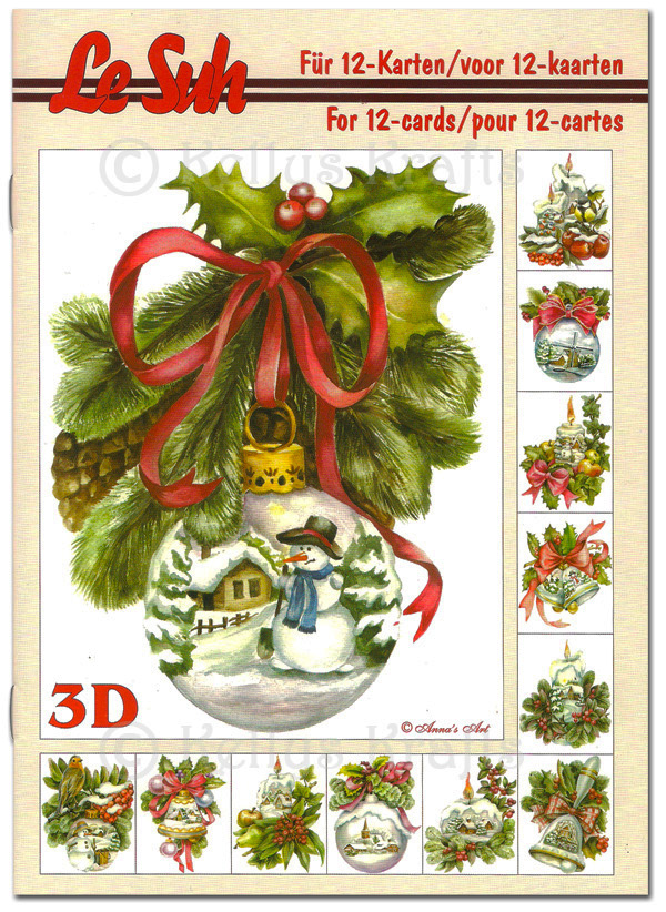 A5 Decoupage Booklet, 12 Pages - Christmas Theme (345649)
