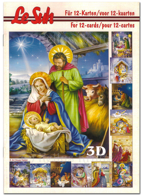 A5 Decoupage Booklet, 12 Pages - Christmas Nativity/Religious (345656)