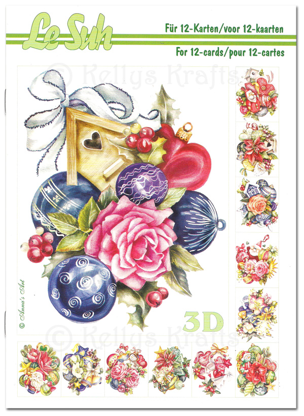 (image for) A5 Decoupage Booklet, 12 Pages - Christmas Theme (345657)