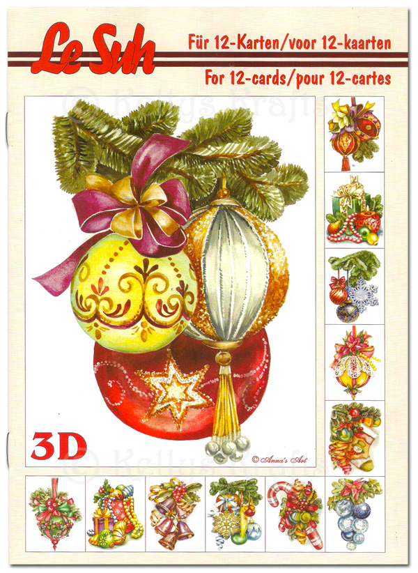 (image for) A5 Decoupage Booklet, 12 Pages - Christmas Theme (345659)